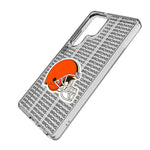 Cleveland Browns Text Backdrop Clear Phone Case for Samsung Galaxy