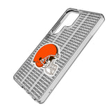Cleveland Browns Text Backdrop Clear Phone Case for Samsung Galaxy