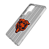 Chicago Bears Text Backdrop Clear Phone Case for Samsung Galaxy