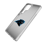 Carolina Panthers Linen Clear Phone Case for Samsung Galaxy