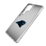 Carolina Panthers Linen Clear Phone Case for Samsung Galaxy