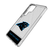 Carolina Panthers Personalized EndZone Plus Clear Phone Case for Samsung Galaxy