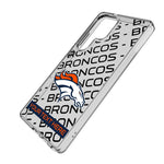 Denver Broncos Personalized Tilt Clear Phone Case for Samsung Galaxy