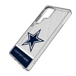 Dallas Cowboys Personalized EndZone Plus Clear Phone Case for Samsung Galaxy