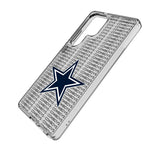 Dallas Cowboys Text Backdrop Clear Phone Case for Samsung Galaxy-1