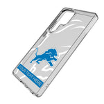 Detroit Lions Personalized Tilt Clear Phone Case for Samsung Galaxy