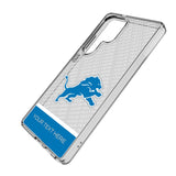 Detroit Lions Personalized EndZone Plus Clear Phone Case for Samsung Galaxy
