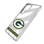 Green Bay Packers Personalized Tilt Clear Phone Case for Samsung Galaxy