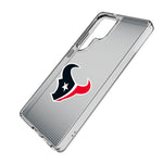 Houston Texans Linen Clear Phone Case for Samsung Galaxy