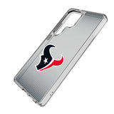 Houston Texans Linen Clear Phone Case for Samsung Galaxy