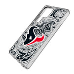 Houston Texans Paisley Clear Phone Case for Samsung Galaxy