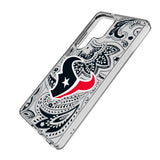 Houston Texans Paisley Clear Phone Case for Samsung Galaxy