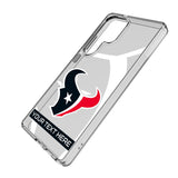 Houston Texans Personalized Tilt Clear Phone Case for Samsung Galaxy