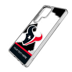 Houston Texans Personalized EndZone Plus Clear Phone Case for Samsung Galaxy
