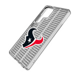 Houston Texans Text Backdrop Clear Phone Case for Samsung Galaxy