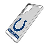 Indianapolis Colts Personalized Tilt Clear Phone Case for Samsung Galaxy