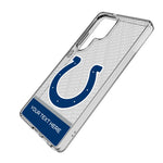 Indianapolis Colts Personalized EndZone Plus Clear Phone Case for Samsung Galaxy