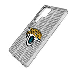Jacksonville Jaguars Text Backdrop Clear Phone Case for Samsung Galaxy