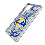 Los Angeles Rams Paisley Clear Phone Case for Samsung Galaxy