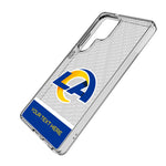 Los Angeles Rams Personalized EndZone Plus Clear Phone Case for Samsung Galaxy