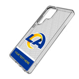 Los Angeles Rams Personalized EndZone Plus Clear Phone Case for Samsung Galaxy