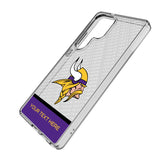 Minnesota Vikings Personalized EndZone Plus Clear Phone Case for Samsung Galaxy