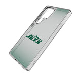 New York Jets Linen Clear Phone Case for Samsung Galaxy