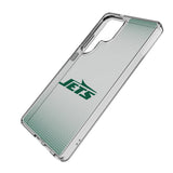 New York Jets Linen Clear Phone Case for Samsung Galaxy