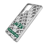 New York Jets Personalized Tilt Clear Phone Case for Samsung Galaxy