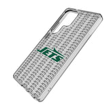 New York Jets Text Backdrop Clear Phone Case for Samsung Galaxy