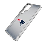 New England Patriots Linen Clear Phone Case for Samsung Galaxy