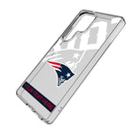 New England Patriots Personalized Tilt Clear Phone Case for Samsung Galaxy