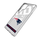 New England Patriots Personalized Tilt Clear Phone Case for Samsung Galaxy