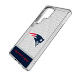 New England Patriots Personalized EndZone Plus Clear Phone Case for Samsung Galaxy