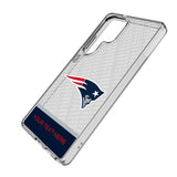 New England Patriots Personalized EndZone Plus Clear Phone Case for Samsung Galaxy