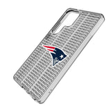 New England Patriots Text Backdrop Clear Phone Case for Samsung Galaxy