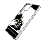 New Orleans Saints Personalized EndZone Plus Clear Phone Case for Samsung Galaxy