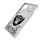 Las Vegas Raiders Confetti Clear Phone Case for Samsung Galaxy