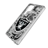 Las Vegas Raiders Paisley Clear Phone Case for Samsung Galaxy