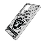 Las Vegas Raiders Personalized Tilt Clear Phone Case for Samsung Galaxy