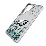 Philadelphia Eagles Confetti Clear Phone Case for Samsung Galaxy
