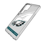 Philadelphia Eagles Personalized Tilt Clear Phone Case for Samsung Galaxy
