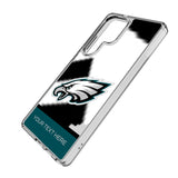 Philadelphia Eagles Personalized EndZone Plus Clear Phone Case for Samsung Galaxy