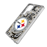 Pittsburgh Steelers Paisley Clear Phone Case for Samsung Galaxy