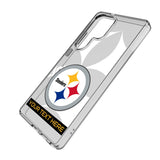 Pittsburgh Steelers Personalized Tilt Clear Phone Case for Samsung Galaxy