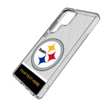 Pittsburgh Steelers Personalized EndZone Plus Clear Phone Case for Samsung Galaxy