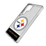 Pittsburgh Steelers Personalized EndZone Plus Clear Phone Case for Samsung Galaxy