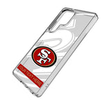 San Francisco 49ers Personalized Tilt Clear Phone Case for Samsung Galaxy