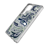 Seattle Seahawks Paisley Clear Phone Case for Samsung Galaxy