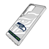 Seattle Seahawks Personalized Tilt Clear Phone Case for Samsung Galaxy